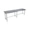 Bk Resources Stainless Steel Work Table Flat Top With Open Base 84"Wx30"D VTTOB-8430 - alternate 1